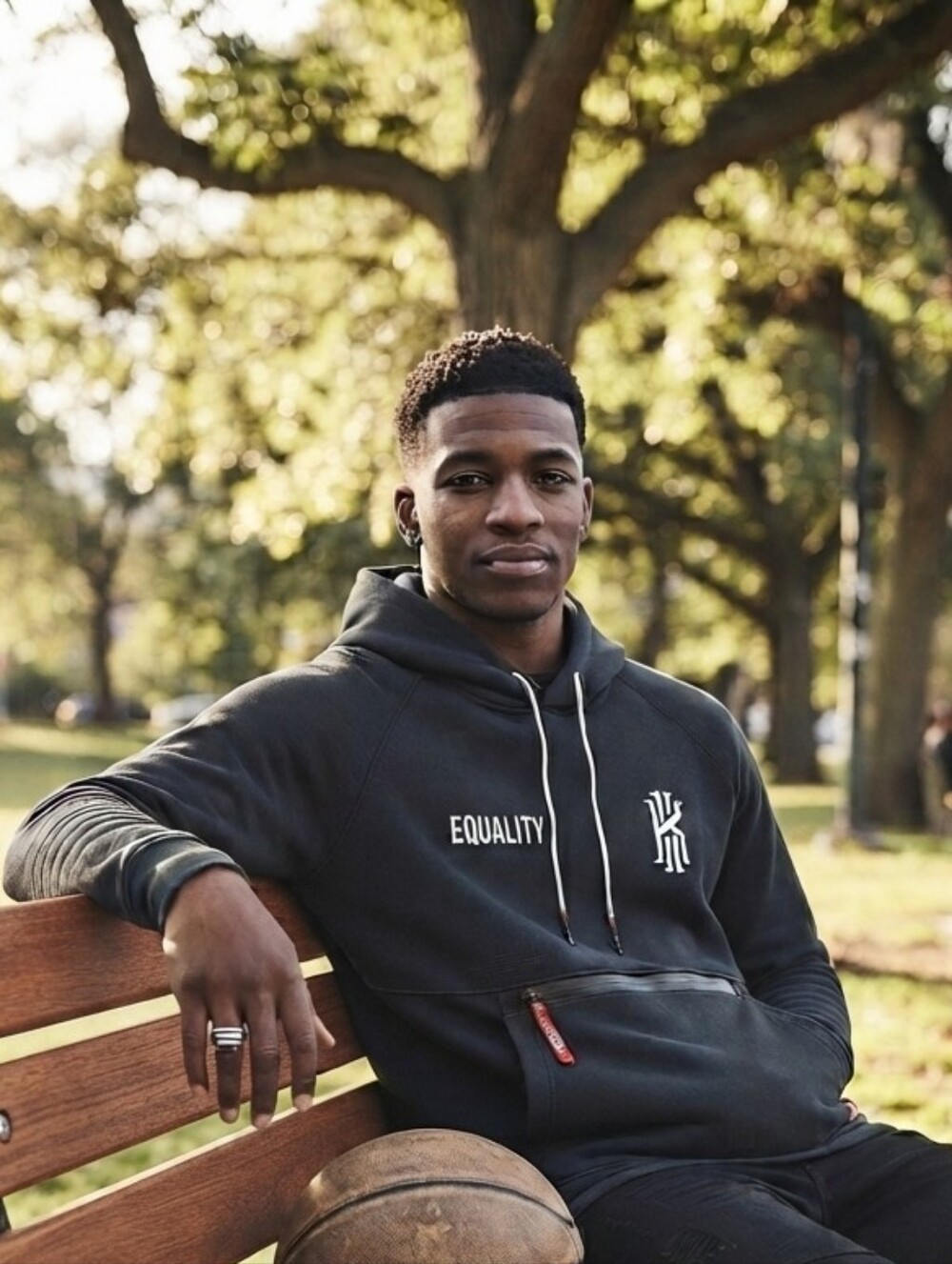 Nike Black Fleece Lined Pullover  Hoodie Zip Pocket 2XL-T Kyrie Irving Equality